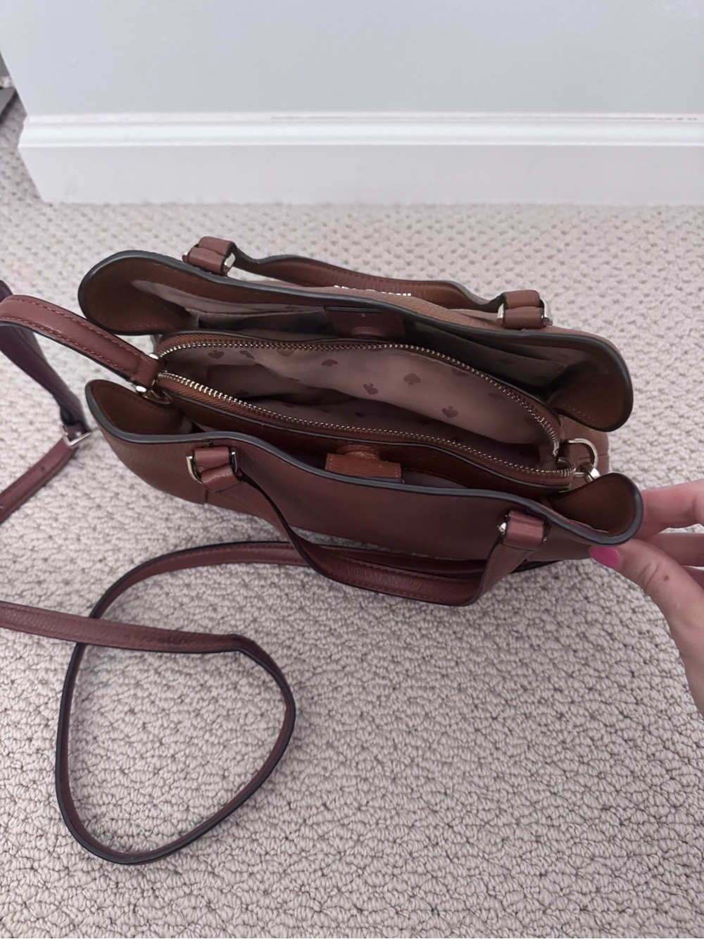 Kate Spade Jackson Medium Satchel in Chestnut Brown - Picture 3 of 5